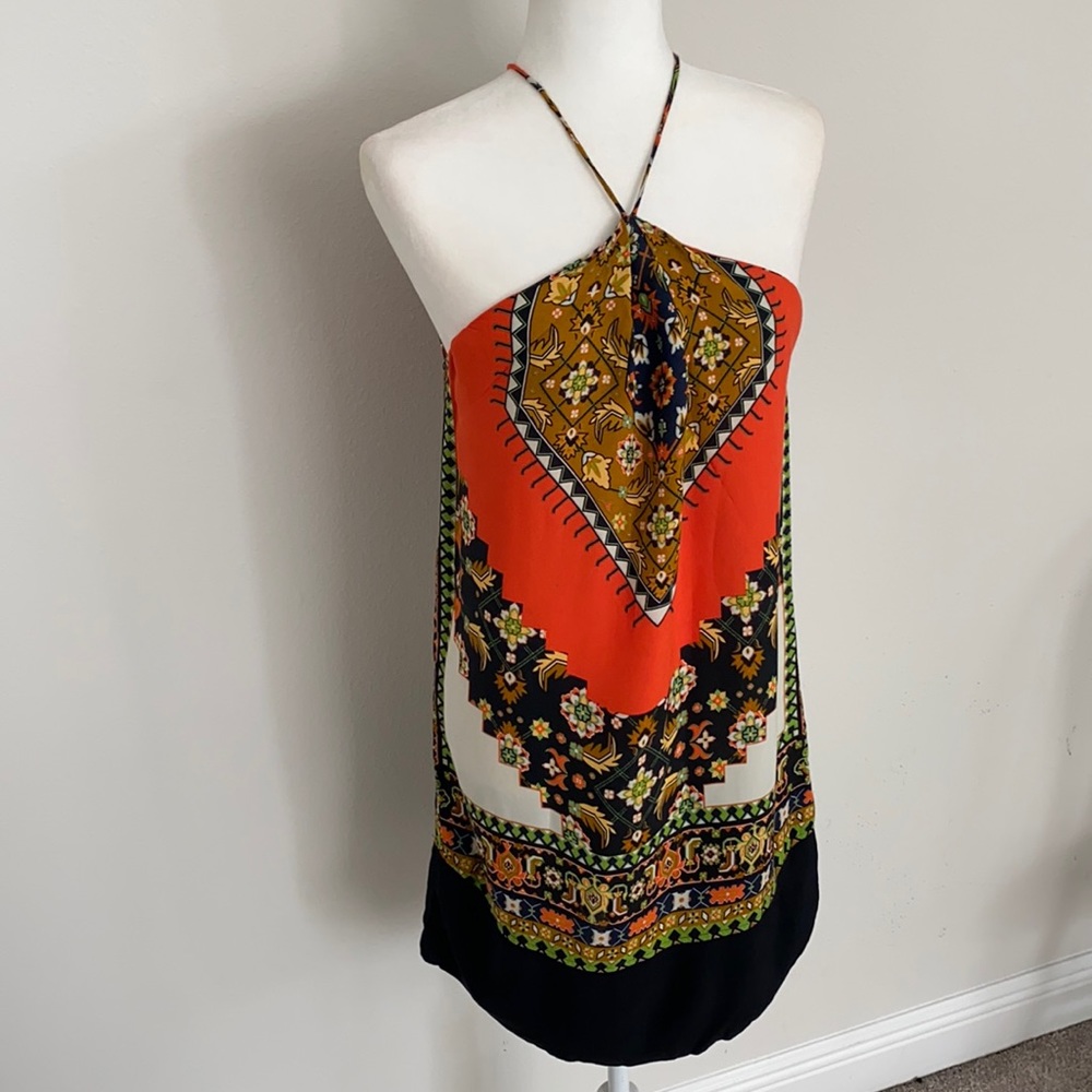 MINI FARM RIO PRINT DRESS.